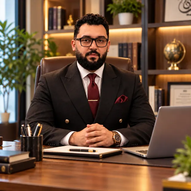 الصورة التي قدمها صاحب الموقع: الشخصية المرجعية في مكتب دافئ